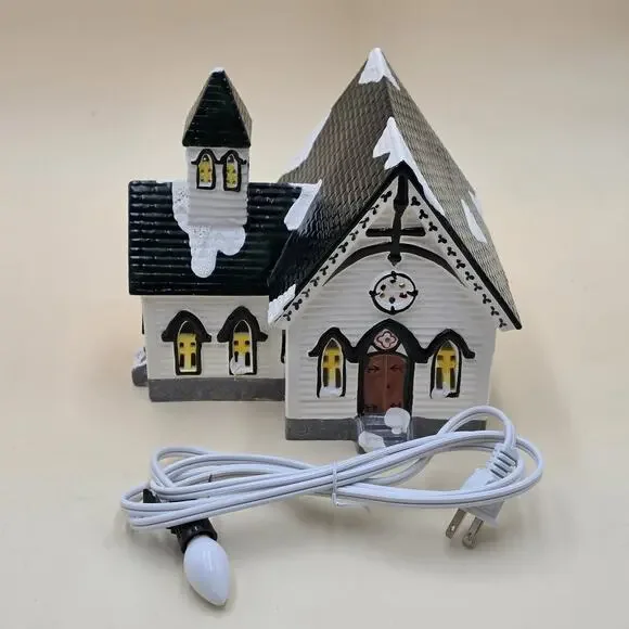 Dept. 56 CHURCH of the Open Door Original Snow Village Lighted 5048-2 VTG 1986 - Picture 13 of 13